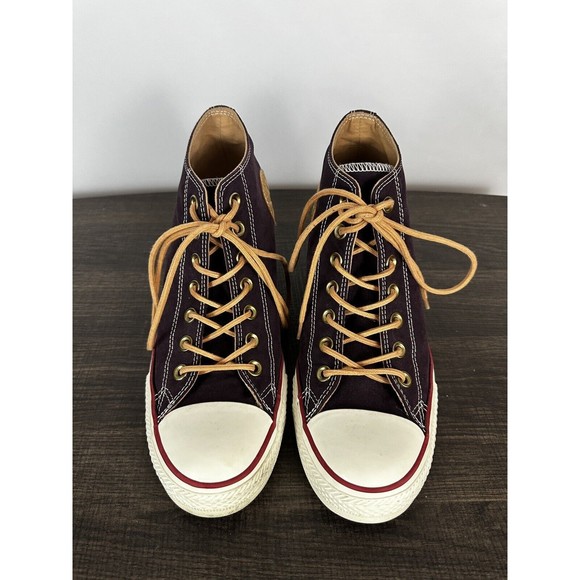 Converse Women's Size 10 Chuck‎ Taylor All Star Lux Hi High Hidden Heel Purple - Picture 4 of 10